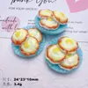 Acessórios de Resina DIY Joias Pão Ovo Palito de Massa Frita Hambúrguer Vegetal Grampo de Cabelo Feito à Mão Capa de Celular Ímã de Geladeira Fivela de Sapato