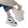 Zapatillas blancas de plataforma para mujer de comercio exterior transfronterizo, zapatos de papá versátiles de suela gruesa para primavera y otoño, nuevos estilos, zapatillas deportivas casuales transpirables