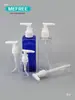 Botella Cuadrada de 60ml 250ml con Bomba de Pico de Pato a Presión, Botella Dispensadora de Loción, Botella Dispensadora de Plástico Tipo Prensa, Botella Vacía con Boquilla de Presión