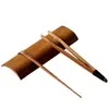 Juego de Té Kung Fu Envuelto con Pinza para Taza de Té de Bambú Carbonizado Pinza Antideslizante para Hojas de Té Pinzas para Té Herramientas para Preparar Té