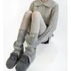 Calcetines Melard Juegos de Calcetines para Primavera y Otoño, Calcetines Holgados para Mujer, Calcetines Grises para Pantorrilla, Calcetines Largos, Calentadores de Piernas, Calcetines de Tubo Largo de Subcultura para Mujer
