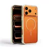 Capa Magnética para Celular Apple 17 Dopamine 17 Pro Color Block TPU Capa Magnética para Celular Apple 16