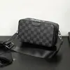 Moda 2023 nueva bandolera de cuadros para hombre bolsa de hombre bolsa cuadrada pequeña informal de moda bolso de hombro mochila pequeña lote de moda