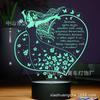 Luz nocturna de explosiones de comercio exterior transfronterizo regalos creativos atmósfera de regalo luminosa colorida lámpara de mesa RGB adornos acrílicos
