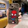 Funda de Teléfono Móvil de Dibujos Animados Spider-Man para iPhone16 15Promax Apple 14 Popular 13 Marvel 12 Marca de Moda 11 Todo Incluido