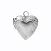 Pendente de caixa de foto em formato de coração de aço inoxidável europeu e americano DIY joia criativa para casal caixa de foto de amor personalizada colar aberto