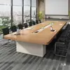 Mesa de Reunión Mesa Larga Mesa Grande Simple Moderna Mesa de Entrenamiento Mesa Rectangular Larga Banda Mesa de Sala de Conferencias Juego de Mesa y Sillas