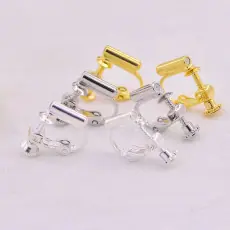 无需剪耳针螺丝耳夹diy无耳洞可调节大小耳环耳钉转换器无痛耳夹