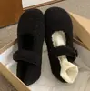 Zapatos de Mary Jane de Piel Grises para Ropa Exterior de Invierno para Mujer Zapatos Planos de Nuevo Estilo Coreano para Mujer con Altura Aumentada y Zapatos de Algodón Cálido de Terciopelo