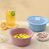 Caja de Almuerzo Calentable en Microondas de Silicona Platino Almuerzo Caja de Almuerzo Coreana Reducción de Grasa Caja de Almuerzo Caja para Conservar Fresco Caja de Almuerzo Dividida Transfronterizo