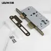 Corpo de fechadura de língua dupla padrão europeu de aço inoxidável 304 personalizado 7255 corpo de fechadura de porta à prova de fogo corpo de fechadura de porta de hospital porta de quarto interno