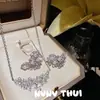 Hermana Hada Flor de Glicina Borla Sonriente Gota de Agua Collar de Perlas Joyería de Alta Gama Conjunto de Aretes Fuegos Artificiales de Diamante Brillantes