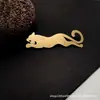 Broche Transfronterizo, Broche Metálico de Leopardo Personalizado, Estilo Europeo y Americano, Gama Alta, Elegante, Accesorios del Mismo Estilo para Hombres y Mujeres