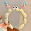 Linda diadema de felpa de dibujos animados para mujer, especialmente diseñada para lavarse la cara y aplicar mascarillas faciales, diadema de corona alta, lista para fotos, crea una atmósfera elegante