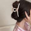 Chica Té Dulce ~ 2023 Nuevo Grande Pinza de Agarre Tocado Pinza para el Cabello para Mujer Parte Posterior de la Cabeza Pinza de Tiburón de Alta Gama