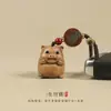 Figuritas Talladas de Madera de Durazno de los Doce Animales del Zodiaco al por Mayor, Colgantes Lindos, Llaveros, Cadenas para Teléfono de los Doce Animales del Zodiaco