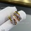 Versión Alta CNC de los Mismos Pendientes de Tres Anillos para Mujer, Gama Alta, Versátiles, Círculo, Pendientes en Forma de Borla, Lujo Accesible