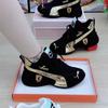 Sapatos dad de couro macio 2023 novos tênis de couro para casais masculinos e femininos ins da moda sola grossa aumentada sapatos brancos versáteis