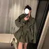 Gabardina con cordones para mujer, nuevo estilo primavera y otoño 2026, petite retro casual de longitud media estilo británico suelto