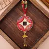 Nuevo collar de brocado Song con colgante de moneda de cobre de doble cara estilo chino, colgante DIY para decoración de coche y bolso, colgante de brocado Song al por mayor