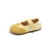 Zapatos Casuales de Cuero para Moda Infantil 2025 Verano Nuevos Sandalias Lindas de Velcro para Niñas Zapatos de Cuero Antideslizantes para Niños Medianos y Grandes