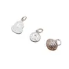 Colgante de Plata de Ley S925 con Patrón Hueco de Campana, Colgante de Calabaza de la Fortuna, Moneda de Cobre para Riqueza y Tesoro