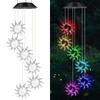 Luz de carillón de viento solar transfronterizo LED, luz colgante de pájaro cardenal, luz decorativa para exteriores, luz de ambiente festivo, luz de paisaje