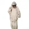 Sudadera con capucha bordada estilo graffiti retro americano de páramo para hombres y mujeres, chaqueta de pareja vintage lavada de otoño nueva, moderna