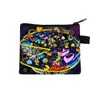 Cartera de monedas de dibujos animados de Pac-Man, monedero con cremallera, tarjetero con temática de videojuegos y bolsa para guardar auriculares - al por mayor