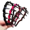 Diadema Ondulada de Gama Alta, Diadema Negra de Moda, Elegante Textura Estilo Chanel, Diadema Antideslizante Dentada, Accesorio para el Cabello