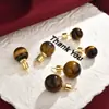 Pendientes Maillard Ámbar Retro Estilo Hong Kong Ojo de Tigre Lujo Accesible Gama Alta Nicho Otoño e Invierno Pendientes Elegantes