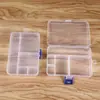 Caja de Plástico PP Transparente Rectangular Organizador de Muestras Equipo de Pesca Aguja e Hilo Accesorios Caja de Embalaje Caja de Almacenamiento de Componentes Digitales