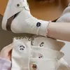 Calcetines de Estilo Primavera y Verano con Bordes Fruncidos, Puntos de Dibujos Animados, Lazo, Calcetines Largos con Patrones de Animales Lindos, Calcetines Zhuji al por Mayor