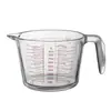Tigela de Vidro, Resistente a Altas Temperaturas, com Copo Medidor Graduado, Tigela para Salada e Frutas, Tigela Doméstica para Bater Ovos e Assar, Tigela Especial para Arroz, Sopa e Macarrão