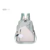 Mochila Nueva Estilo Coreano Piel Suave para Mujer Moda Gran Capacidad Mochila con Combinación de Colores Bolsa de Viaje Mochila Escolar Estudiante de Moda