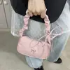 Bolso de Hombro de Moda Coreana con Pliegues para Mujer, Nuevo Bolso de Hombro Vintage Otoño e Invierno, Bolso de Mano Único, Bolso Cruzado