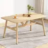 Mesa de comedor para hogar pequeño, mesa de comedor y silla combinadas modernas y sencillas, mesa de comedor de ocio, mesa rectangular nórdica económica