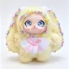 En Stock Lindo Conejo Estilo Lolita Peluche Muñeca de Vinilo Llavero Juguete, Adorable Conejo Dibujos Animados Accesorio Llavero de Peluche