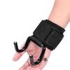 Protector de muñeca para dominadas con gancho de refuerzo, barra horizontal para levantamiento de pesas, equipo deportivo, cinturón auxiliar, barra con barra de tracción dura, gancho de acero antideslizante