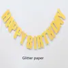 Venta al por mayor de fábrica INS creativo Bandera con letras mayúsculas feliz cumpleaños bandera de banderín láser suministros de decoración para fiestas