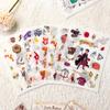 Pegatinas Planas de Washi Temáticas de Harry Potter para Diarios, No Necesitan Cortarse, Lindos Diseños de Dibujos Animados con Harry, Hermione y Malfoy