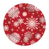 Decoración de Mesa para Fiesta de Copos de Nieve Navideños Transfronteriza, Vasos de Papel Desechables, Platos de Papel, Servilletas de Papel, Juego de Vajilla