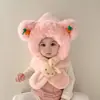 Bufanda de Otoño e Invierno para Bebé Todo en Uno Lindo Súper Lindo Sombrero para Niños y Niñas Sombrero Grueso Cálido con Protección para Orejas de Bebé Sombrero para Niños