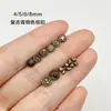 8mm Vintage Pequeno Feito à Mão DIY Bjd Mini Bronze Antigo 5 Botões Tecido Âncora Roupas de Boneca 746 Jinhua