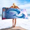 El fabricante personaliza toallas de microfibra estampadas transfronterizas para natación, personaliza toallas de playa estampadas con protección solar para aguas termales con imágenes