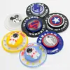 Insignia de Astronauta de Dibujos Animados para Niños con Flash, Insignia Redonda de Plástico PVC, Insignia Impermeable, Accesorio de Ropa Novedoso
