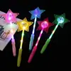 Dia das Crianças Adereços de Performance Luminosos Bastão Fluorescente Bastão de Suporte para Shows Estrela de Cinco Pontas Bastão de Menina Adereços de Torcida