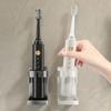 Suporte para Escova de Dentes Suporte para Escova de Dentes Elétrica Alumínio Espacial Sem Furos Montado na Parede Suporte Individual de Armazenamento Cinza Pistola Suporte para Escova de Dentes Elétrica