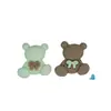 Oso con Pajarita de Abeja, Oso con Letra, Accesorios de Resina DIY, Accesorios para Pinzas de Pegamento Cremoso, Accesorios de Resina al por Mayor
