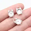 13X9.5Mm 1.05g Plata Antigua Hecho a Mano Accesorios para Joyería DIY Colgante de Reloj Despertador